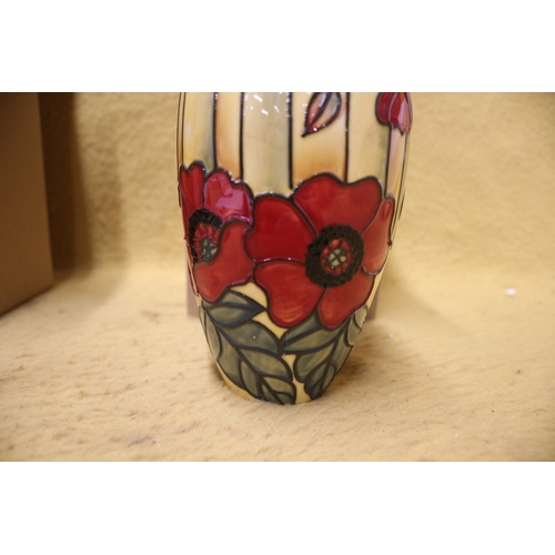 96 - Old Tupton Ware Yellow Poppy Vase, 22cm