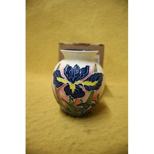 119 - Old Tupton Ware Blue Iris Vase, 10.5cm