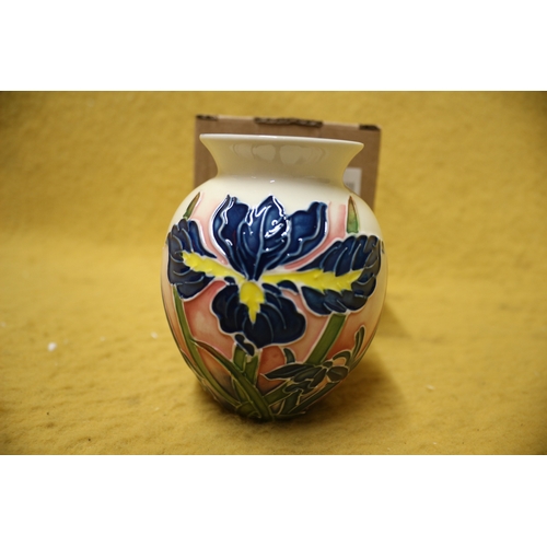 119 - Old Tupton Ware Blue Iris Vase, 10.5cm