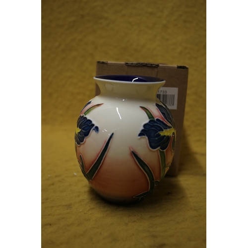 119 - Old Tupton Ware Blue Iris Vase, 10.5cm