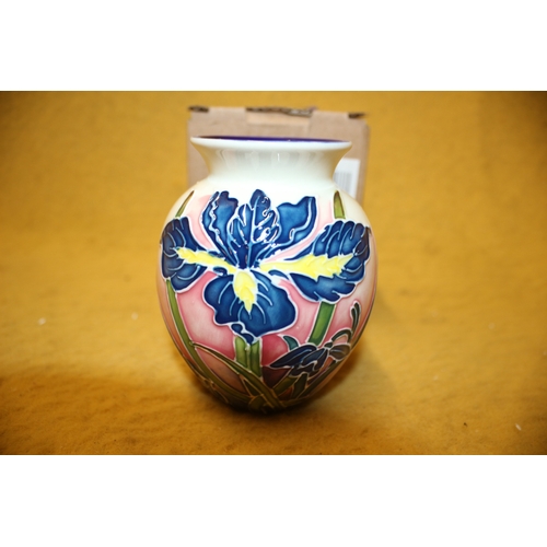 119 - Old Tupton Ware Blue Iris Vase, 10.5cm