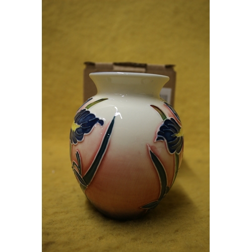 119 - Old Tupton Ware Blue Iris Vase, 10.5cm