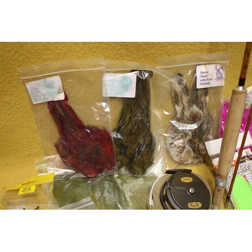 122 - Fly Fishing Equipment/Gear Including Hardy Split Cane Rod, GearFly Intrepid reel, Around 60 items. A... 