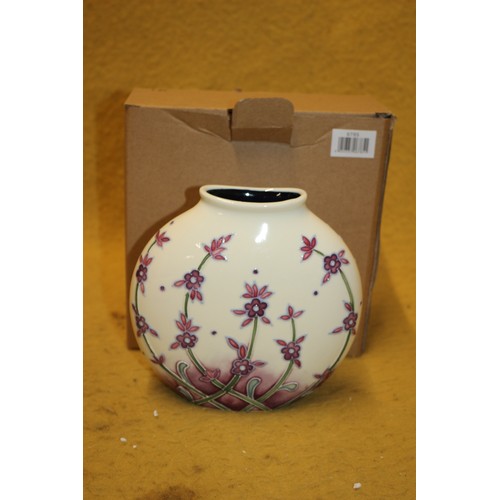 102 - Old Tupton Ware Tube Lined Lavender Purse Vase, 15cm tall