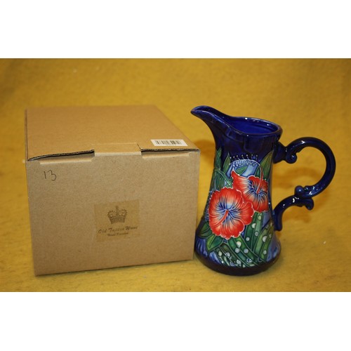 105 - Old Tupton Ware Hibiscus Vase, 15cm Tall