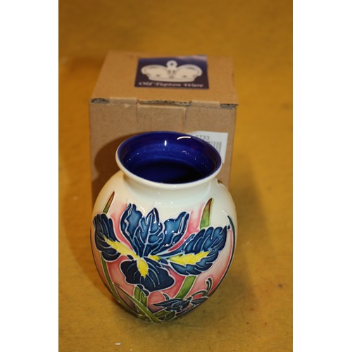 119 - Old Tupton Ware Blue Iris Vase, 10.5cm