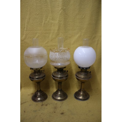 32 - 3 Matching Base Lamps, Tallest is 56cm