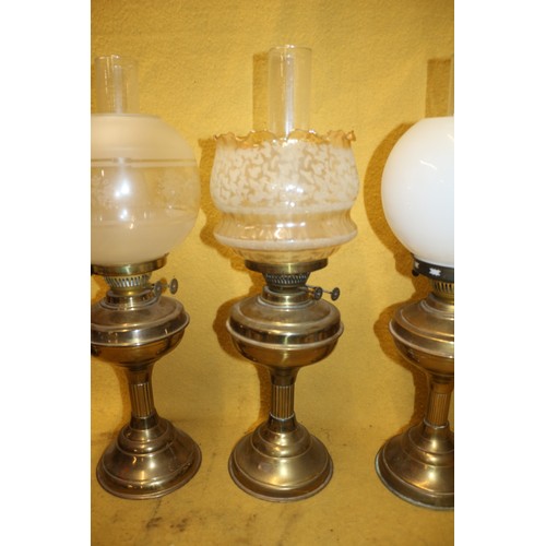 32 - 3 Matching Base Lamps, Tallest is 56cm