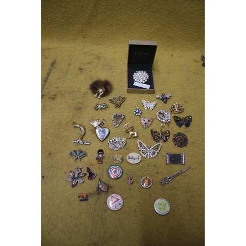 39 - Bundle of Brooches / Pin Badges