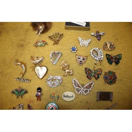 39 - Bundle of Brooches / Pin Badges