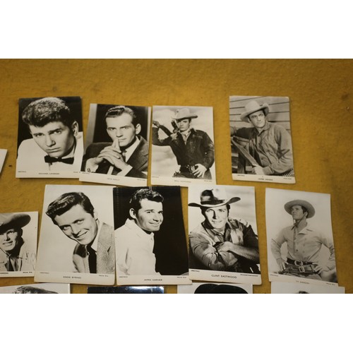 52 - Bundle of Aged Black and White Cards, Depicting Actors, Musicians, Singers etc