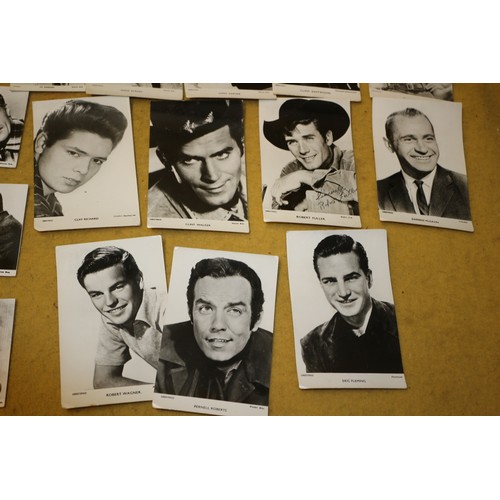 52 - Bundle of Aged Black and White Cards, Depicting Actors, Musicians, Singers etc