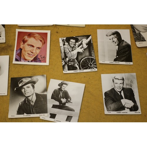 52 - Bundle of Aged Black and White Cards, Depicting Actors, Musicians, Singers etc