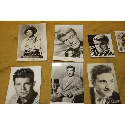 52 - Bundle of Aged Black and White Cards, Depicting Actors, Musicians, Singers etc