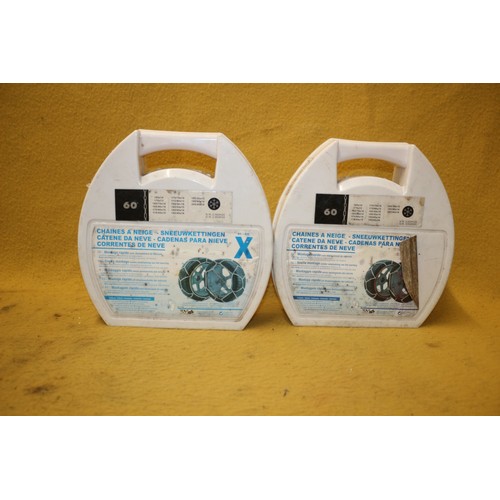 65 - 2 Sets of Boxed Snow Chains