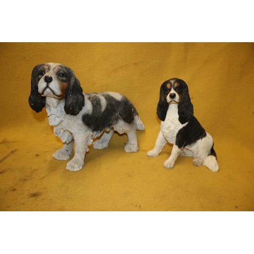 71 - Large King Charles Spaniel Dog, Plus Best In Breed Hand Painted King Charles Spaniel, Nose to tail L... 