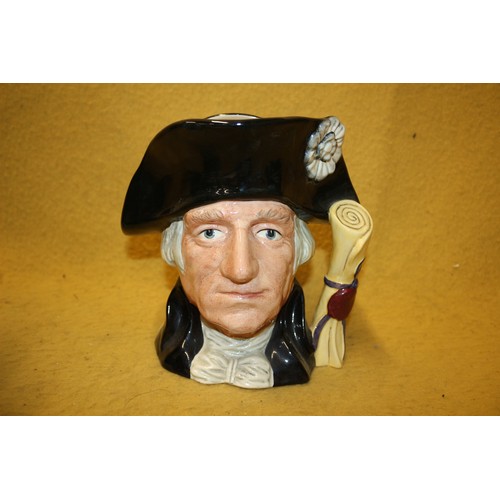 85 - Royal Doulton Toby Character Jug 'George Washington' 19cm Tall