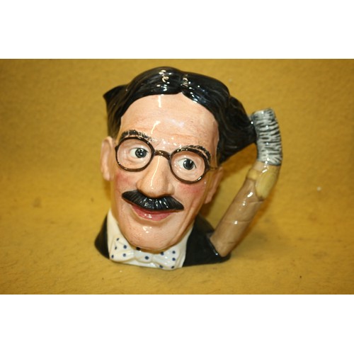 87 - Royal Doulton Toby Character Jug 'Groucho Marx' 18cm Tall