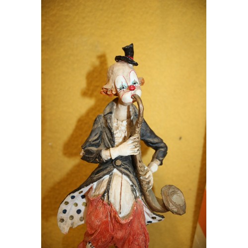 93 - Large Clown Figurine, 31cm Tall