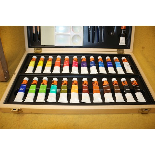 110 - Artists Easel Plus Art Set