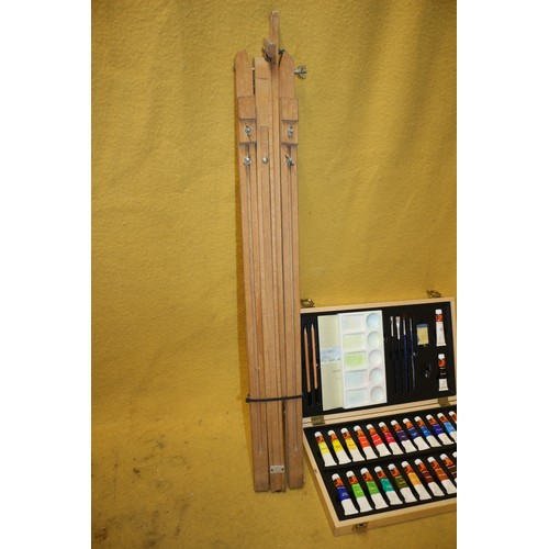 110 - Artists Easel Plus Art Set