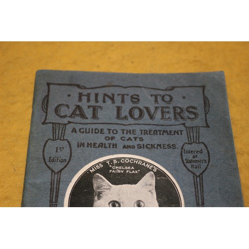 144 - 1st Edition Hints to to Cat Lovers Book