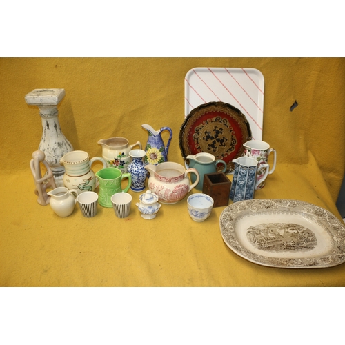 498 - Mixed Lot Including Jugs, Trays etc