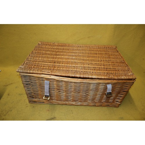 22 - 2 Wicker Baskets, Largest 60cm Wide