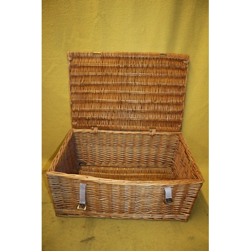 22 - 2 Wicker Baskets, Largest 60cm Wide