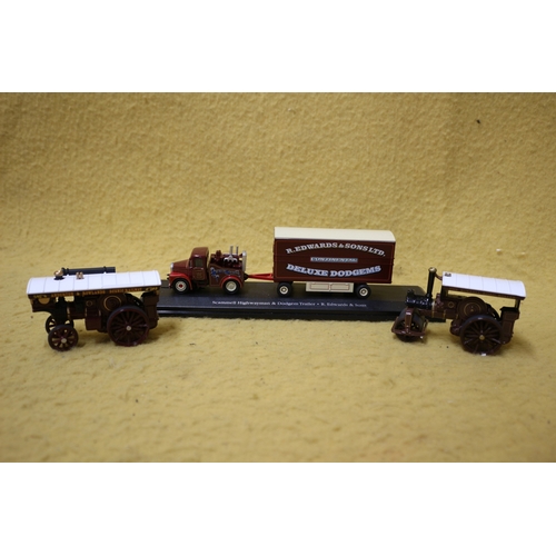 401 - 2 Die Cast Steam Roller Models plus one other