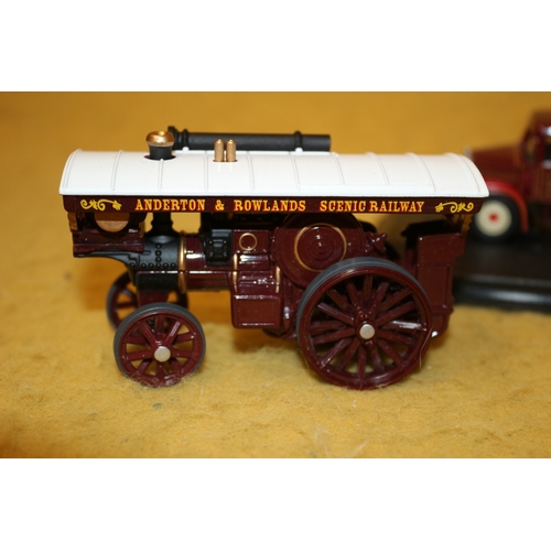 401 - 2 Die Cast Steam Roller Models plus one other