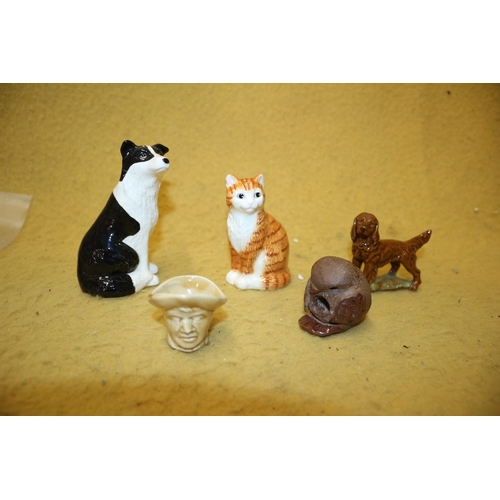 406 - Selection of Ceramic Animals plus One Other