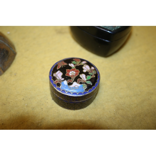 408 - Selection of Interesting Items including Russian Box, Enamelled Pot and More