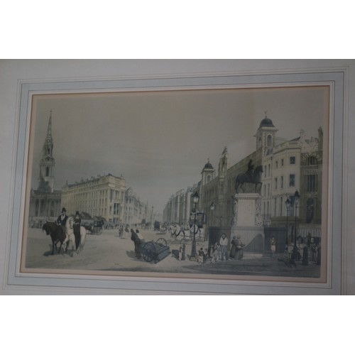 22 - Print Showing Horses and People, 64 x 45 cm