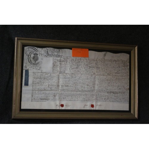 74 - 1751 Indenture, 46 x 74 cm