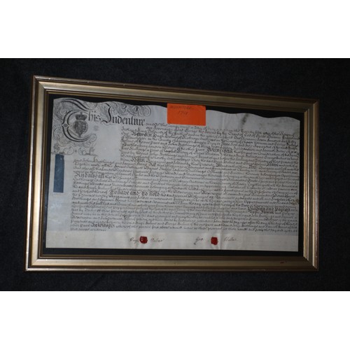 74 - 1751 Indenture, 46 x 74 cm