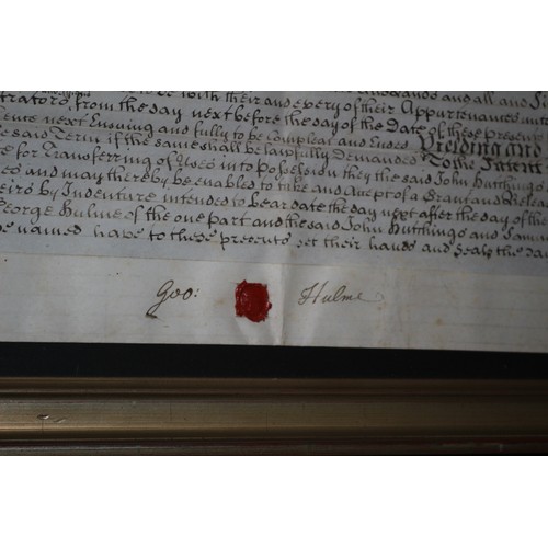 74 - 1751 Indenture, 46 x 74 cm