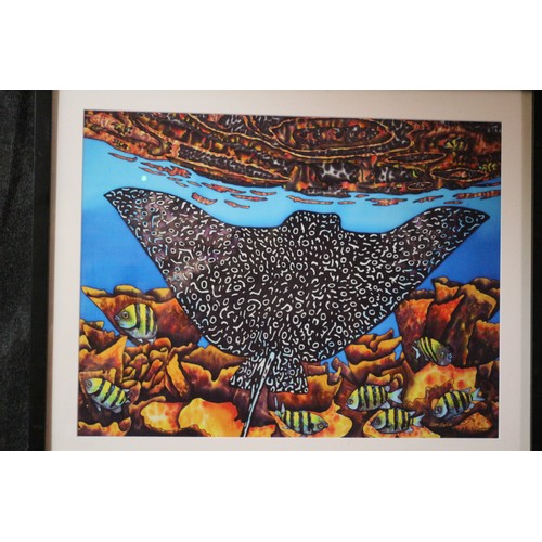 79 - Jean Baptiste, Caribbean Eagle Ray, 59 x 74 cm