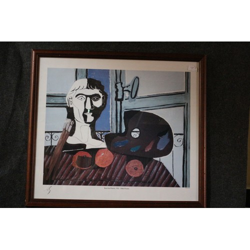 86 - Bust and Palette, 1925, Pablo Picasso Print, 62 x 70 cm