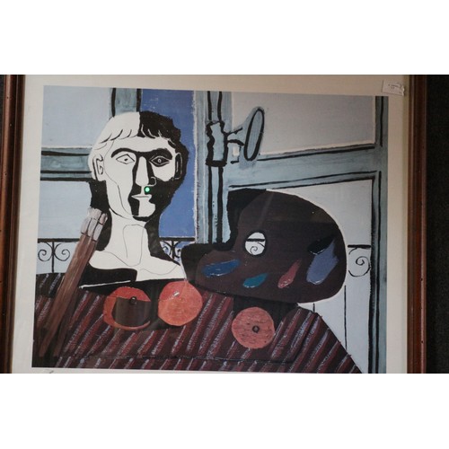 86 - Bust and Palette, 1925, Pablo Picasso Print, 62 x 70 cm