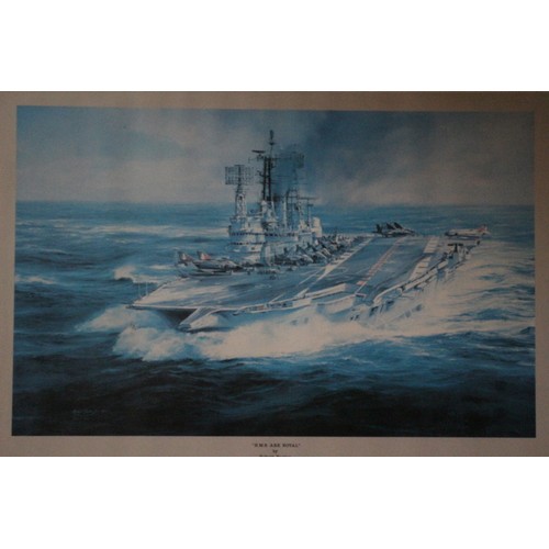 94 - HMS Ark Royal by Robert Taylor Print, 66 x 48 cm