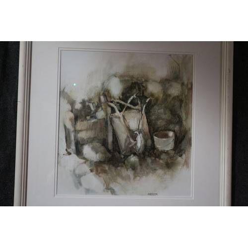 100 - Wheelbarrow Print by Anderson, 69 x 73 cm