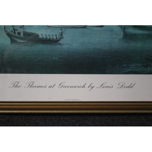 102 - The Thames at Greenwich by Louis Dodd, Limited Edition 48/500, 67 x 93 cm