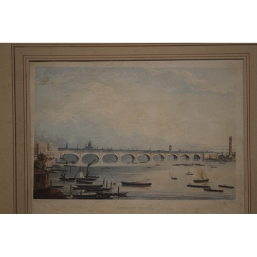 335 - Etching of Waterloo Bridge, 41 x 51 cm