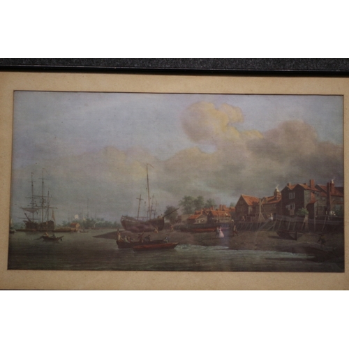 339 - Print Portraying Boat Scene, 51 x 31 cm