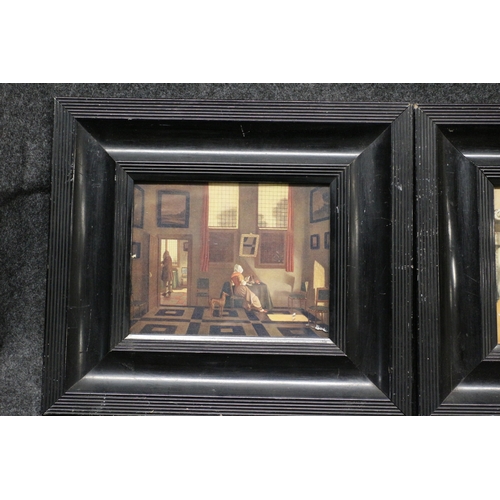 344 - 2x Victorian Framed Pictures, 39 x 34 cm