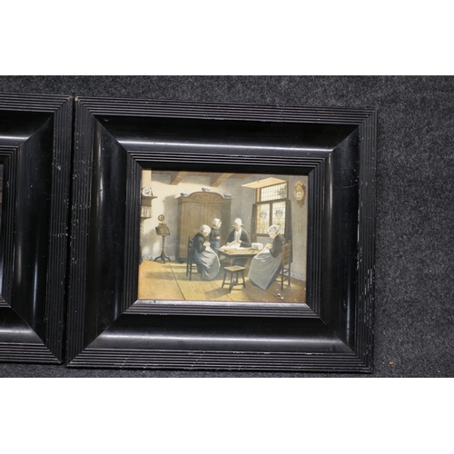 344 - 2x Victorian Framed Pictures, 39 x 34 cm