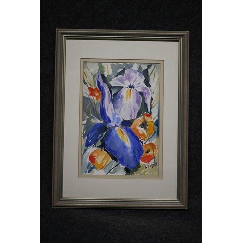 371 - Floral Watercolour, Signed, 38 x 29 cm