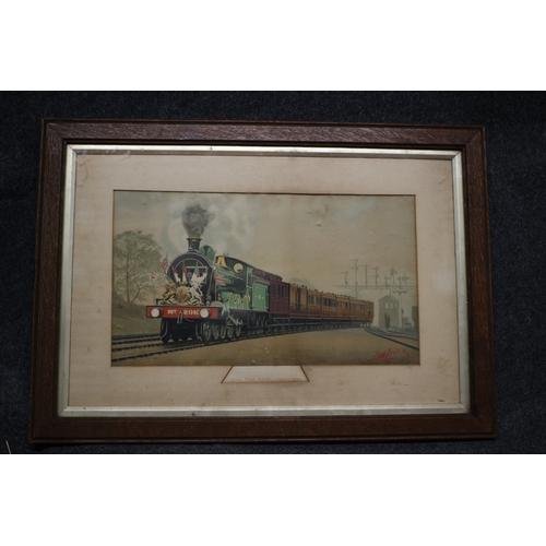 405 - Print of a Royal Train, 55 x 39 cm