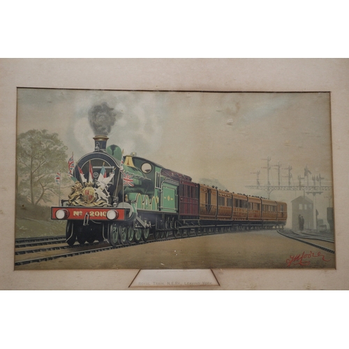 405 - Print of a Royal Train, 55 x 39 cm